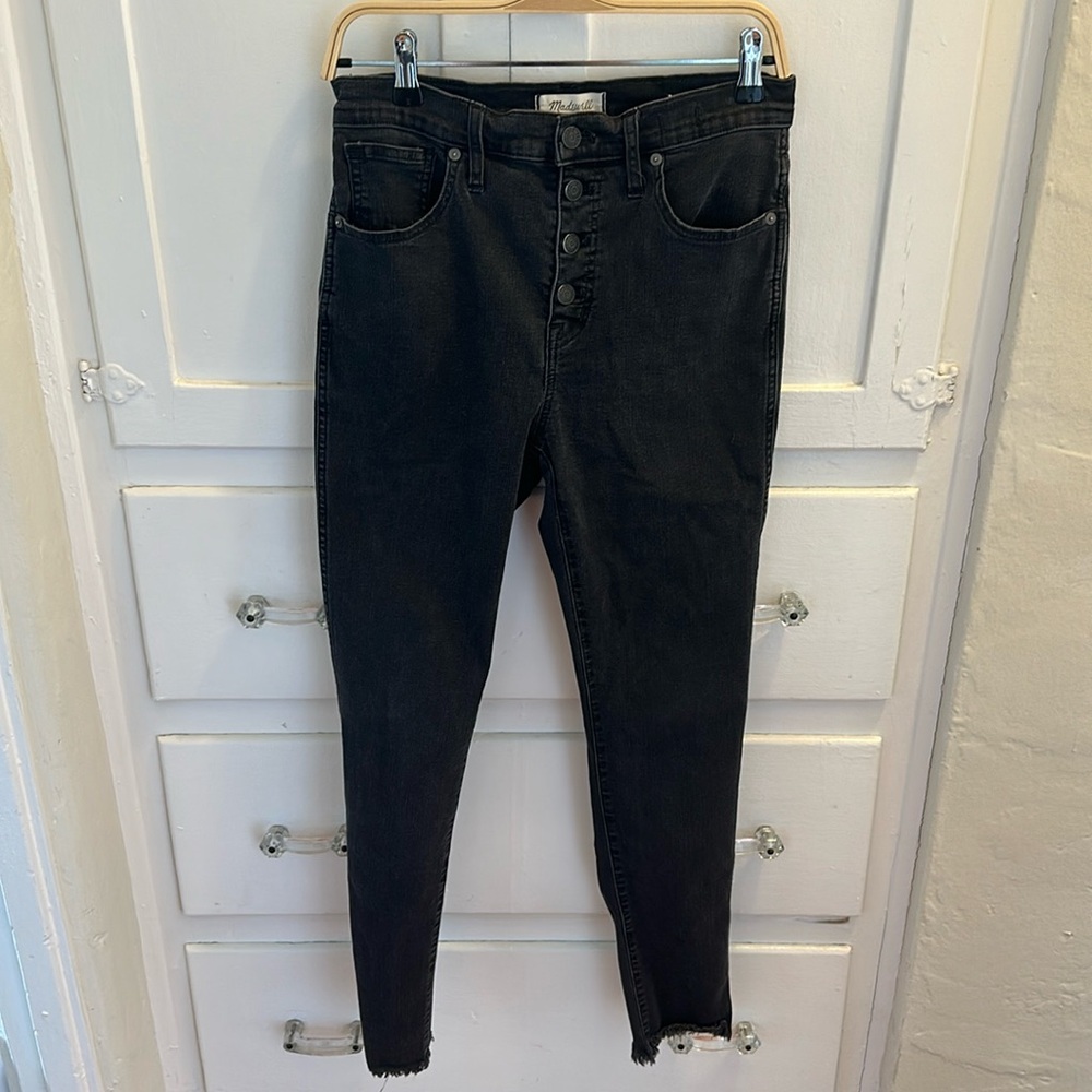 Madewell Black High-Rise Skinny Jeans